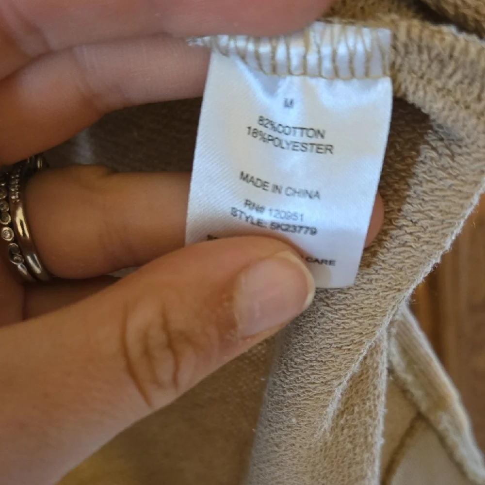 Pink Rose Beige Quarter-Zip Sweatshirt - Picture 3 of 6